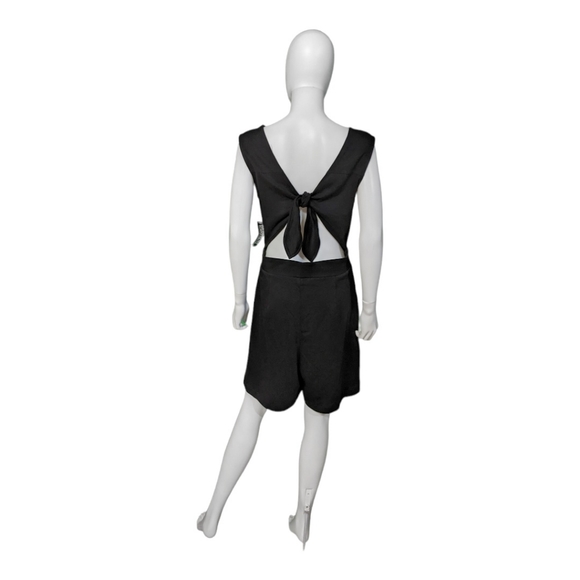 New York & Co Romper Black L - Picture 2 of 8